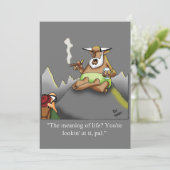 Uitnodigingen van de Partij voor de Humor bij pens (Staand voorkant)