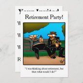 Uitnodigingen van de Partij voor de Humor bij pens (Voorkant / Achterkant)