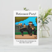 Uitnodigingen van de Partij voor de Humor bij pens (Staand voorkant)