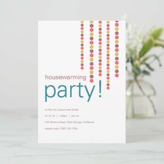 Uitnodigingen van de Partij voor de opwarming van  (Staand voorkant)