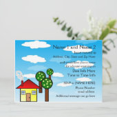 Uitnodigingen van de Partij voor de opwarming van  (Staand voorkant)