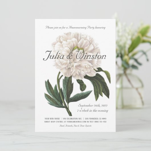 Uitnodigingen van de Partij voor de opwarming van  (Staand voorkant)