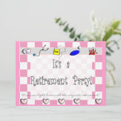 Uitnodigingen van de Partij voor de Pensionering v (Staand voorkant)