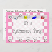 Uitnodigingen van de Partij voor de Pensionering v (Voorkant / Achterkant)