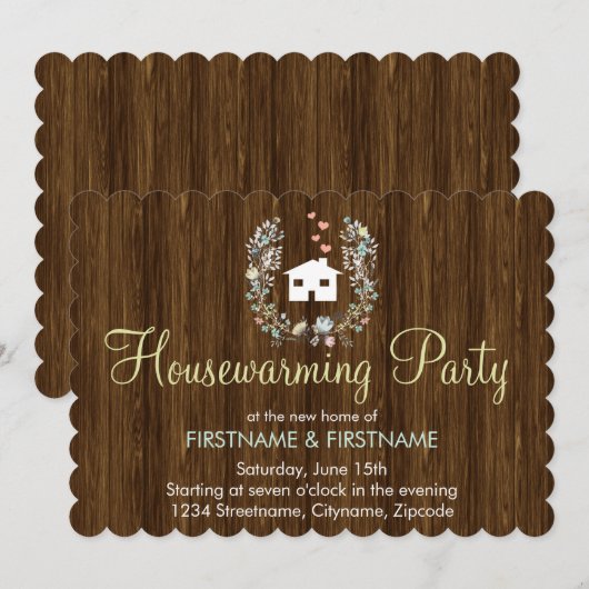 Uitnodigingen van de Partij voor de Stroom van Ste (Voorkant / Achterkant)