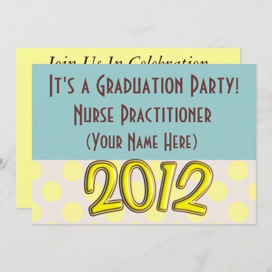 Uitnodigingen van de Partij voor de Verpleegkundig (Voorkant / Achterkant)