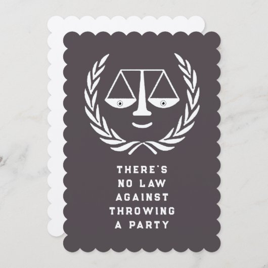 Uitnodigingen van de Partij voor de Wettelijke Sch (Voorkant / Achterkant)