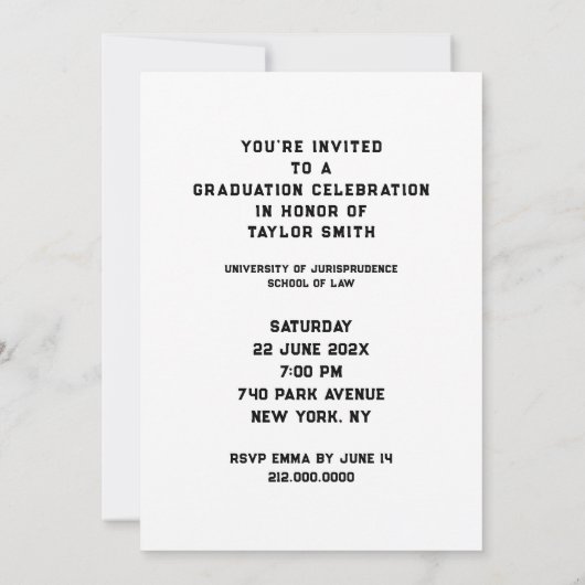 Uitnodigingen van de Partij voor de Wettelijke Sch (Achterkant)