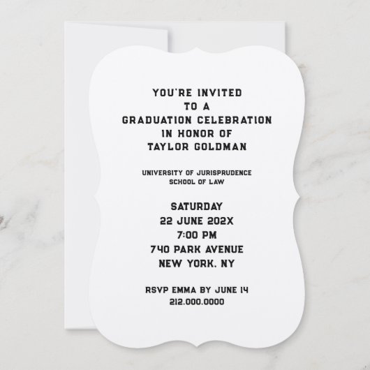 Uitnodigingen van de Partij voor de Wettelijke Sch (Achterkant)