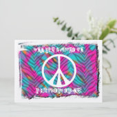 Uitnodigingen van de partij voor het vredesgebaren (Staand voorkant)