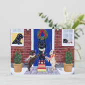 Uitnodigingen van de partij voor kerstfeestdagen (Staand voorkant)