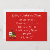 Uitnodigingen van de partij voor kerstfeestdagen (Achterkant)