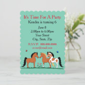 Uitnodigingen van de partij voor paarden (Staand voorkant)