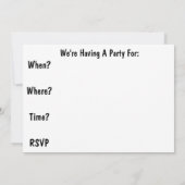 Uitnodigingen van de Partij voor Pensionering van  (Achterkant)