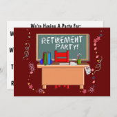 Uitnodigingen van de Partij voor Pensionering van  (Voorkant / Achterkant)