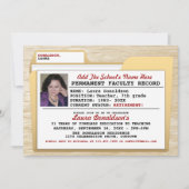 Uitnodigingen van de Partij voor pensionering van  (Voorkant)