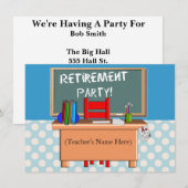 Uitnodigingen van de Partij voor Pensionering van (Voorkant / Achterkant)