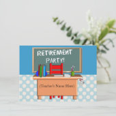 Uitnodigingen van de Partij voor Pensionering van (Staand voorkant)