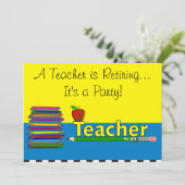 Uitnodigingen van de Partij voor pensionering van  (Staand voorkant)