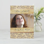 Uitnodigingen van de  partij voor schade/Afstudere (Staand voorkant)