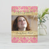 Uitnodigingen van de  partij voor schade/Afstudere (Staand voorkant)