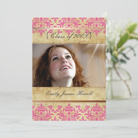 Uitnodigingen van de  partij voor schade/Afstudere (Staand voorkant)