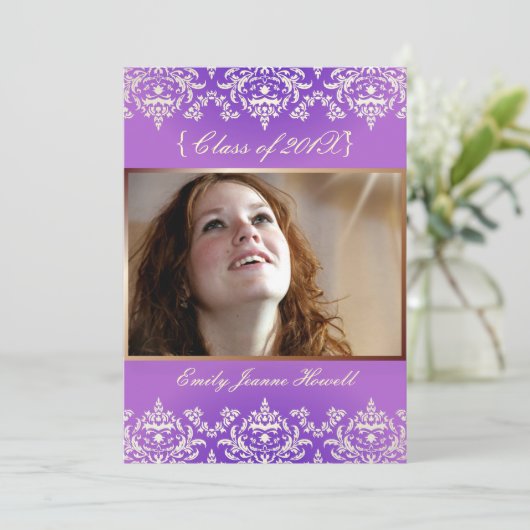 Uitnodigingen van de  partij voor schade/Afstudere (Staand voorkant)