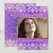 Uitnodigingen van de  partij voor schade/Afstudere (Voorkant / Achterkant)