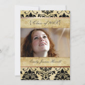 Uitnodigingen van de  partij voor schade/Afstudere (Voorkant)