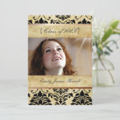 Uitnodigingen van de  partij voor schade/Afstudere (Staand voorkant)