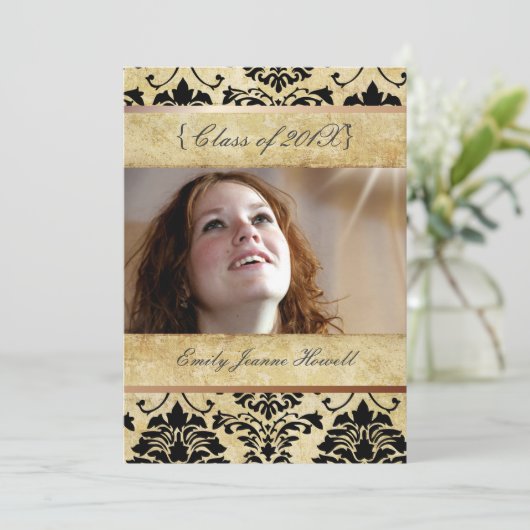 Uitnodigingen van de partij voor schade/Afstudere (Staand voorkant)