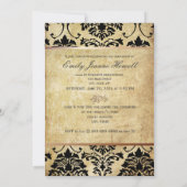 Uitnodigingen van de  partij voor schade/Afstudere (Achterkant)