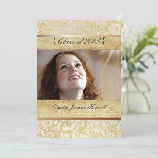 Uitnodigingen van de  partij voor schade/Afstudere (Staand voorkant)