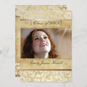 Uitnodigingen van de  partij voor schade/Afstudere (Voorkant / Achterkant)