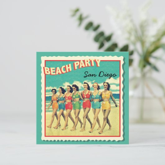 Uitnodigingen van de Partij voor Tropisch Briefkaa (Staand voorkant)