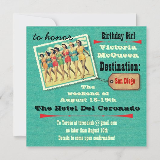 Uitnodigingen van de Partij voor Tropisch Briefkaa (Achterkant)