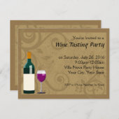 Uitnodigingen van de Partij voor wijnbereiding (Voorkant / Achterkant)