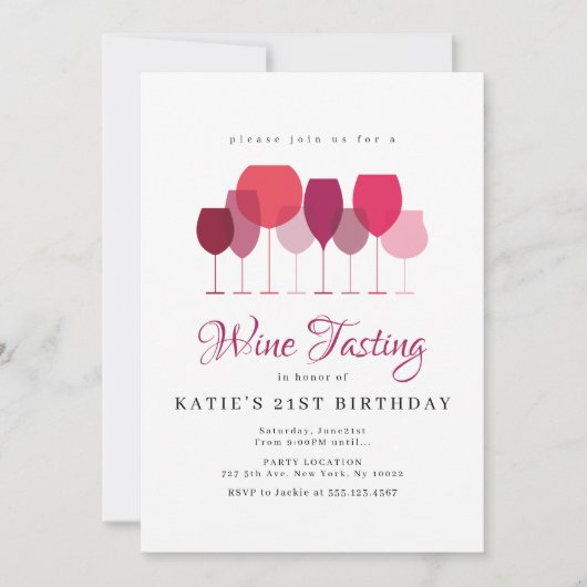 Uitnodigingen van de Partij voor wijnbereiding (Voorkant)