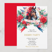 Uitnodigingen van de partij "waterverf" (Voorkant / Achterkant)