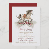 Uitnodigingen van de partij "waterverf" (Voorkant / Achterkant)