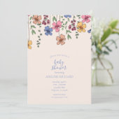 Uitnodigingen van de partij Wilde Baby shower (Staand voorkant)