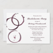 Uitnodigingen van de partij Wine Stain Vineyard Ba (Voorkant)