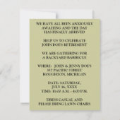 Uitnodigingen van de Pensioenpartij Beste Vriend L (Achterkant)