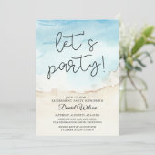 Uitnodigingen van de Pensioenpartij Blue Ocean (Staand voorkant)