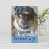 Uitnodigingen van de Pensioenpartij Engelse Bulldo (Staand voorkant)