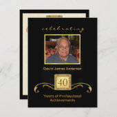 Uitnodigingen van de Pensioenpartij - Formele foto (Voorkant / Achterkant)