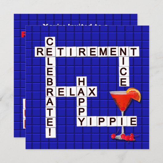 Uitnodigingen van de Pensioenpartij - Puzzle (Voorkant / Achterkant)