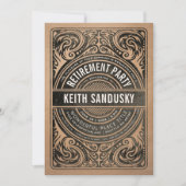 Uitnodigingen van de Pensioenpartij Rustic Kraft B (Voorkant)