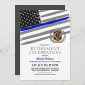 Uitnodigingen van de Pensioenpartij van politieamb (Voorkant / Achterkant)