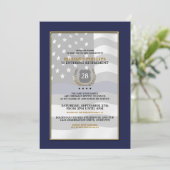 Uitnodigingen van de Pensioenpartij van politieamb (Staand voorkant)